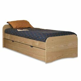 Pack lit gigogne avec 2 matelas Thas Bois