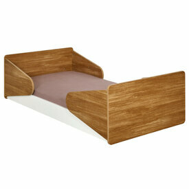 Pack lit bb avec matelas Zahia blanc et bois sommier bas