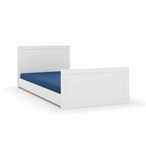 Version basse - Pack lit volutif avec matelas Peter, Blanc