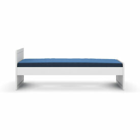 Vue de face - Pack lit volutif avec matelas Peter, Blanc