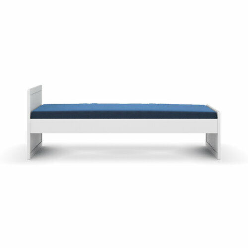 Vue de face - Pack lit volutif avec matelas Peter, Blanc