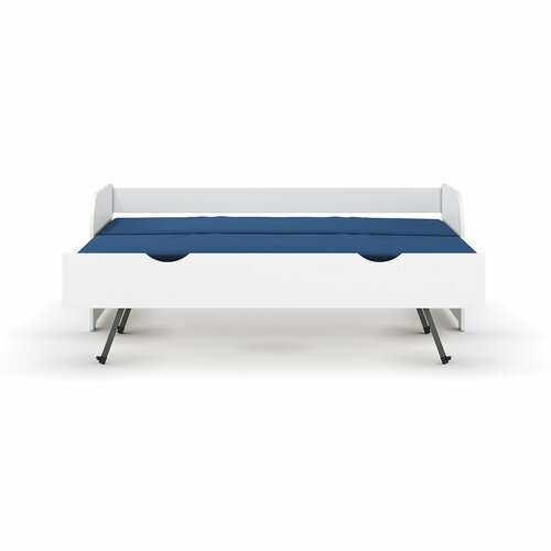 Lit banquette Gigogne ouvert Ezra Blanc