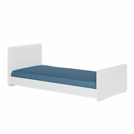 Version bas - Lit enfant Lilow avec matelas Blanc