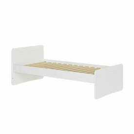 Vue de 3/4 - Lit enfant Lilow coloris Blanc