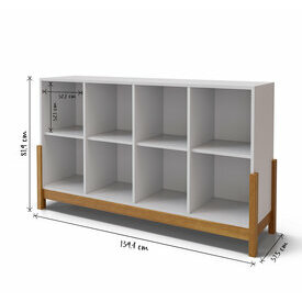 Schma dimensionnel - tagre 8 cubes horizontale Kenan