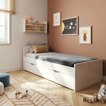 Pack lit enfant gigogne avec matelas Peter